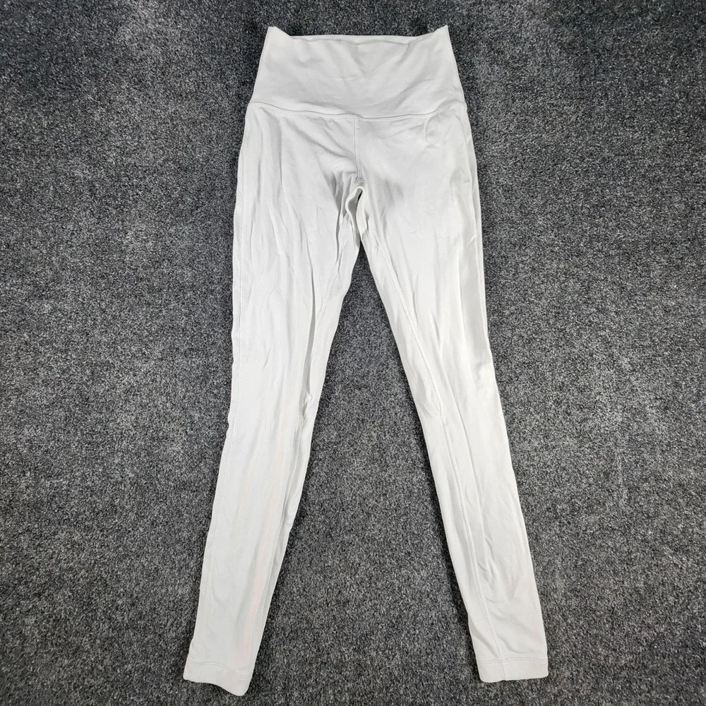 Lululemon Align Leggings Womens 4 White High Rise Full Length Yoga Pants